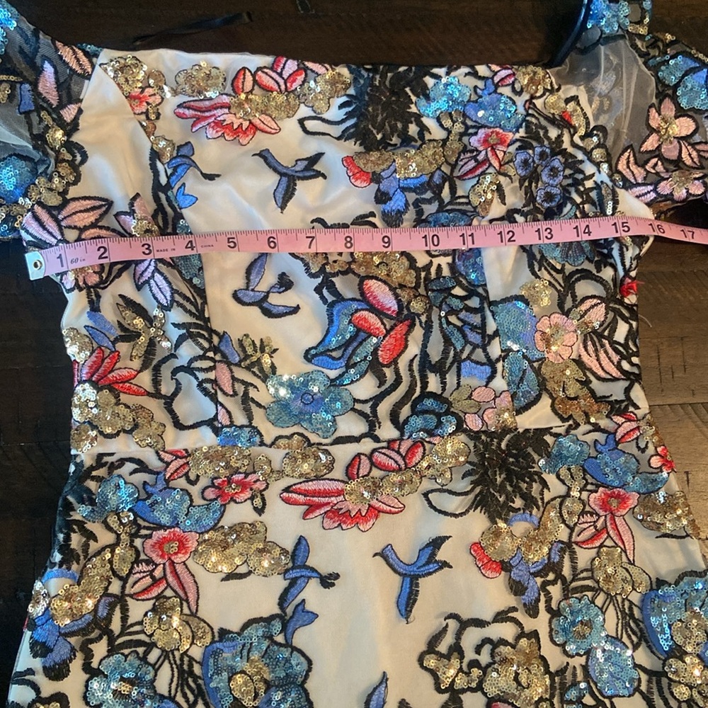 DONATING 04/02 NWT Alexia Admor Multicolor Embroidered Dress - Picture 10 of 15